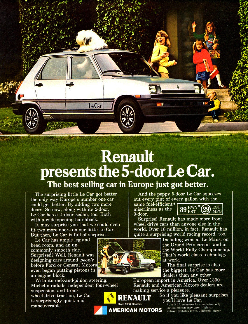 1981 Renault Auto Advertising